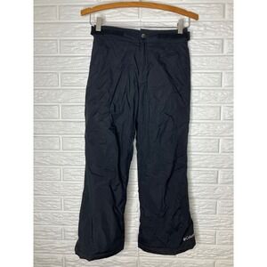 Columbia black snow pants Omni-shield waterproof kids size 8 winter gear